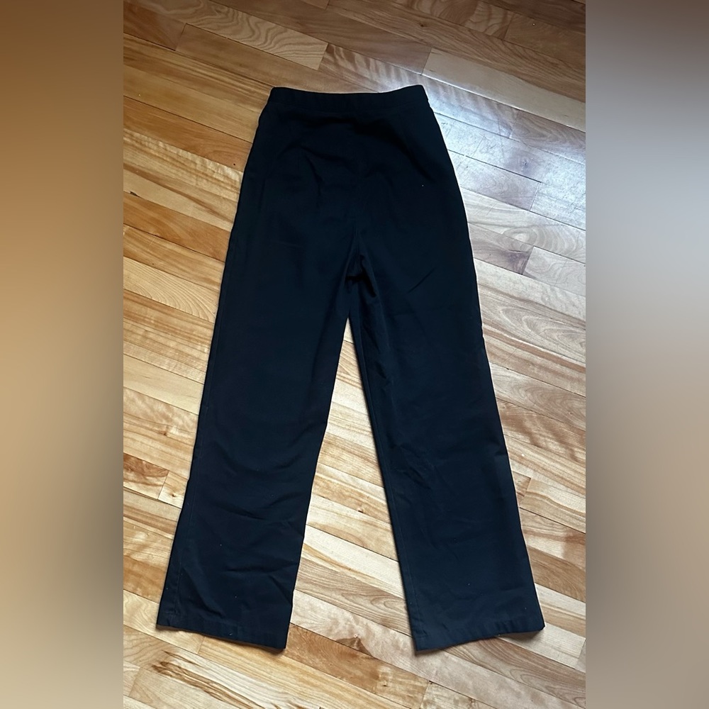 🖤 Brandy Melville Black High Waist Wide Leg Pants - Picture 2 of 10